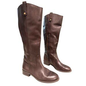I.N.C. International Concepts Fawne Riding Leather Knee High Boot Sz 7.5